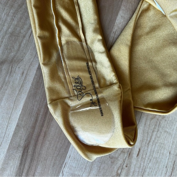 NWOT Sage Swim Cyprus One Piece High Cut Bathing Suit in Mustard - Picture 7 of 10